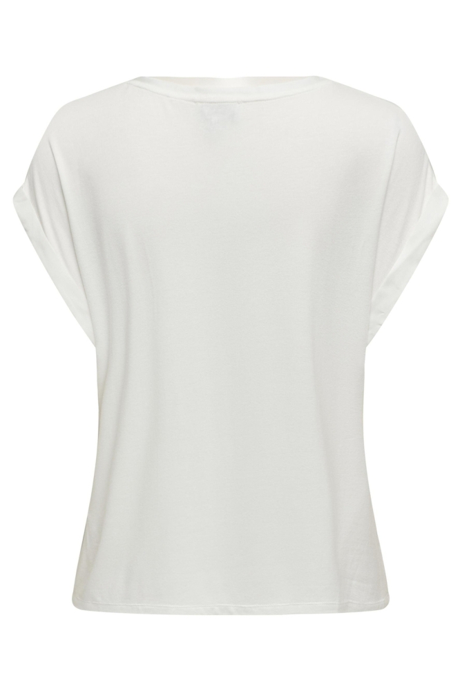 ONLLIEKE S/S SATIN MIX TOP WVN NOOS 15303413 Snow White